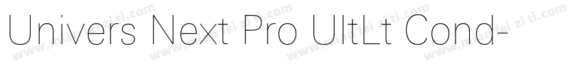 Univers Next Pro UltLt Cond字体转换